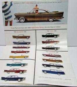 1957 Plymouth Belvedere Plaza Savoy Suburban Sales Brochure Folder Original