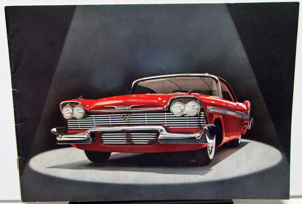 1958 Plymouth Fury Belvedere Savoy Plaza Wagon Forward Look Sales Brochure Orig