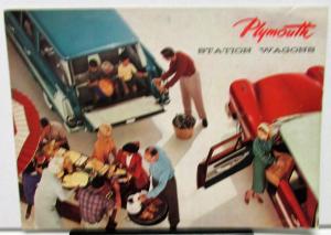 1958 Plymouth Dealer Color Sales Brochure Forward Look Suburban Wagons