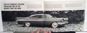 1959 Plymouth Dealer Sales Brochure Forward Look Models Test Drive