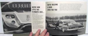 1959 Plymouth Dealer Sales Brochure Forward Look Models Test Drive