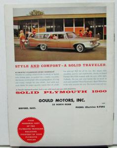 1960 Plymouth Traveler Magazine May Vol 1 No 6 Dealer Customer Industry