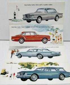 1961 Plymouth Valiant Foreign Dealer Color Sales Brochure Folder French Text