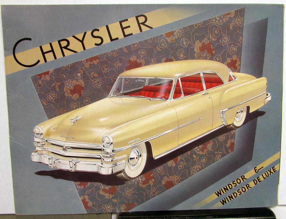 1953 Chrysler Windsor & Deluxe Newport Town & Country Export Sales Folder