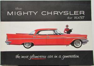 1957 Chrysler Windsor Saratoga New Yorker Color Sales Brochure Original