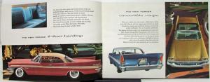 1957 Chrysler Windsor Saratoga New Yorker Color Sales Brochure Original