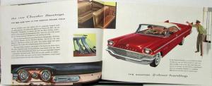 1957 Chrysler Windsor Saratoga New Yorker Color Sales Brochure Original