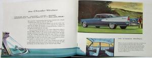 1957 Chrysler Windsor Saratoga New Yorker Color Sales Brochure Original