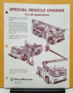 1980 1982 1984 1986 1988 1990 Federal Truck Model 42 44 64 66 Sales Brochure