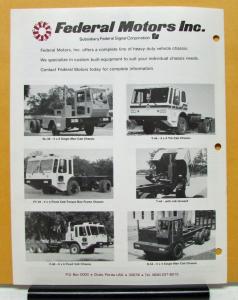 1980 1982 1984 1986 1988 1990 Federal Truck Model 42 44 64 66 Sales Brochure