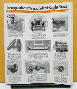 1924 Federal Knight Truck Model 1 Ton Sales Folder With Different Bodies