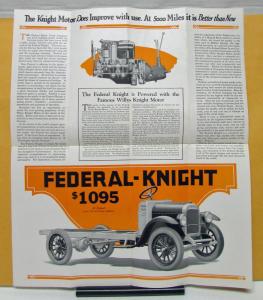 1924 Federal Knight Truck Model 1 Ton Sales Folder With Different Bodies