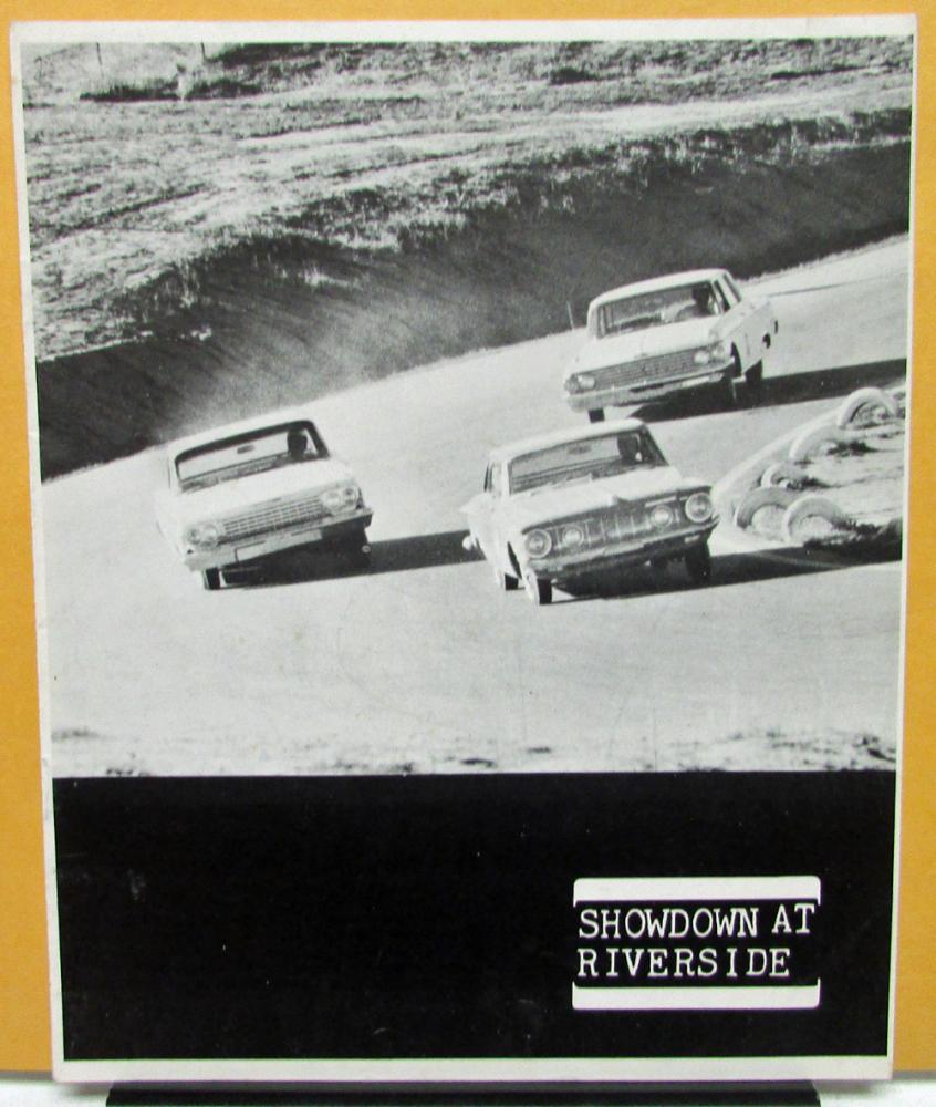 1962 Plymouth Dealer Sales Brochure Showdown At Riverside Performance Comparison