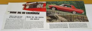 1963 Plymouth Dealer Color Sales Brochure Folder Fury Sport Fury Original