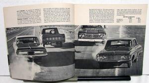 1963 Plymouth Dealer Sales Brochure Return To Riverside Performance Comparison