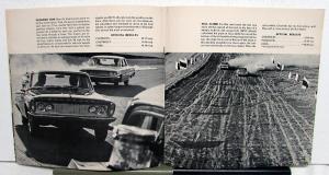 1963 Plymouth Dealer Sales Brochure Return To Riverside Performance Comparison