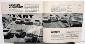 1963 Plymouth Dealer Sales Brochure Return To Riverside Performance Comparison