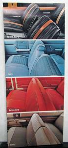1963 Plymouth & Valiant Dealer Brochure Interior Exterior Color Options Paint