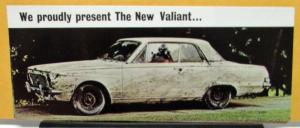 1963 Plymouth Valiant Dealer Color Sales Brochure Folder Features Options