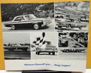 1964 Plymouth Dealer Mailer Performance Racing Stock Car Petty Drag Racing