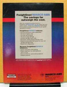 1989 Freightliner Truck WABCO Anti Lock Braking System Sales Folder