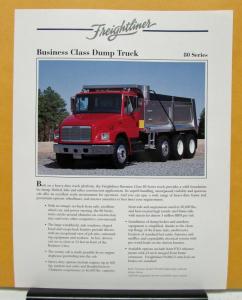 1995 Freightliner Truck Series 80 Model FL80 Specification Sheet