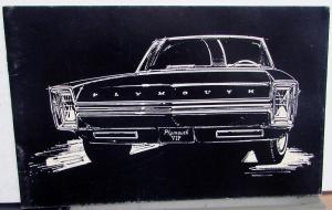 1965 Plymouth VIP Concept Car Brochure Car Show Dealer Handout Original Rare
