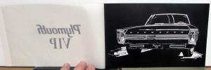 1965 Plymouth VIP Concept Car Brochure Car Show Dealer Handout Original Rare