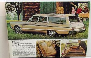 1965 Plymouth Dealer Color Sales Brochure Station Wagons Fury Belvedere Valiant