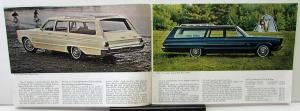 1965 Plymouth Dealer Color Sales Brochure Station Wagons Fury Belvedere Valiant