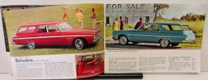 1965 Plymouth Dealer Color Sales Brochure Station Wagons Fury Belvedere Valiant