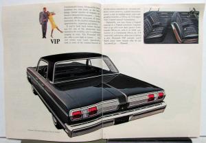 1966 Plymouth VIP Fury Belvedere Signet Valiant Cuda Sales Brochure Original