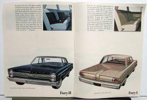 1966 Plymouth VIP Fury Belvedere Signet Valiant Cuda Sales Brochure Original