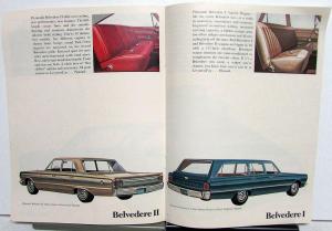 1966 Plymouth VIP Fury Belvedere Signet Valiant Cuda Sales Brochure Original