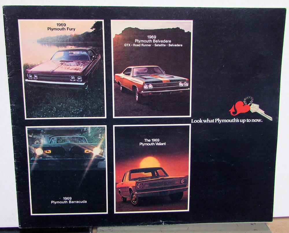 1969 Plymouth Sales Brochure Road Runner GTX Satellite Belvedere