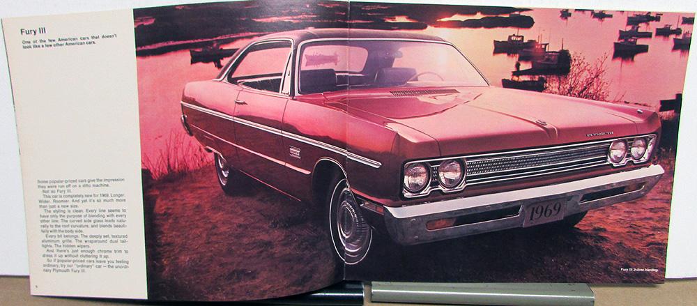 1969 Plymouth Sales Brochure Road Runner GTX Satellite Belvedere