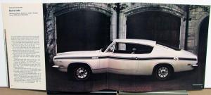 1969 Plymouth Sales Brochure Road Runner GTX Satellite Belvedere Cuda Fury 8/68