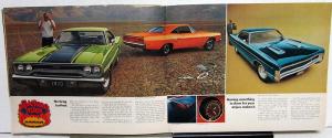 1970 Plymouth Makes It Brochure Road Runner GTX Cuda Duster Hemi 440+6 Revised