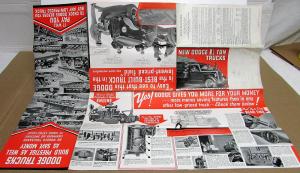 1936 Dodge LF Series One & Half Ton Trucks Sales Folder Mailer Original