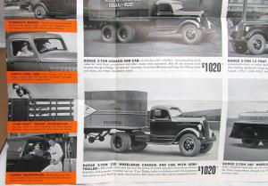 1936 Dodge LH 45 Series Two Ton Trucks Sales Folder Mailer Original