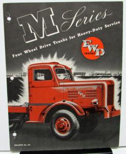 1946 FWD Truck Series M Four Wheel Drive for Heavy Duty Service Sales Folder