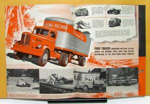1946 FWD Truck Series H Four Wheel Drive Safe Dependable Rugged Sales Folder