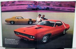 1971 Plymouth Satellite Road Runner GTX Hemi 440+6 Wagon Sales Brochure Original