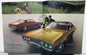 1971 Plymouth Satellite Road Runner GTX Hemi 440+6 Wagon Sales Brochure Original