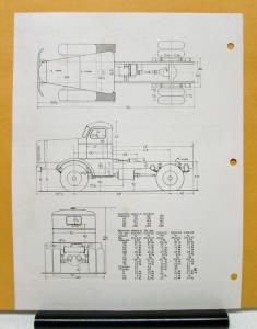 1948 FWD Truck Model M7 Diesel Specification Sheet
