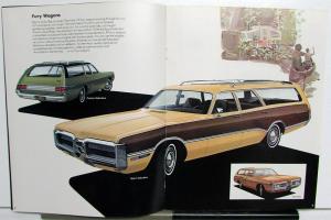 1972 Plymouth Station Wagons Satellite Suburban Dealer Color Sales Brochure