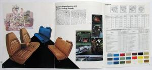 1972 Plymouth Station Wagons Satellite Suburban Dealer Color Sales Brochure