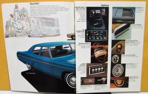 1972 Plymouth Fury I II III Gran Coupe Wagon Dealer Color Sales Brochure