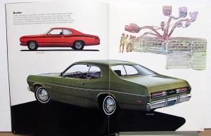 1972 Plymouth Barracuda Cuda Duster Valiant Chrysler Color Sales Brochure