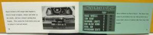 1972 Plymouth Dealer Sales Brochure Fury vs Chevy Impala Comparison